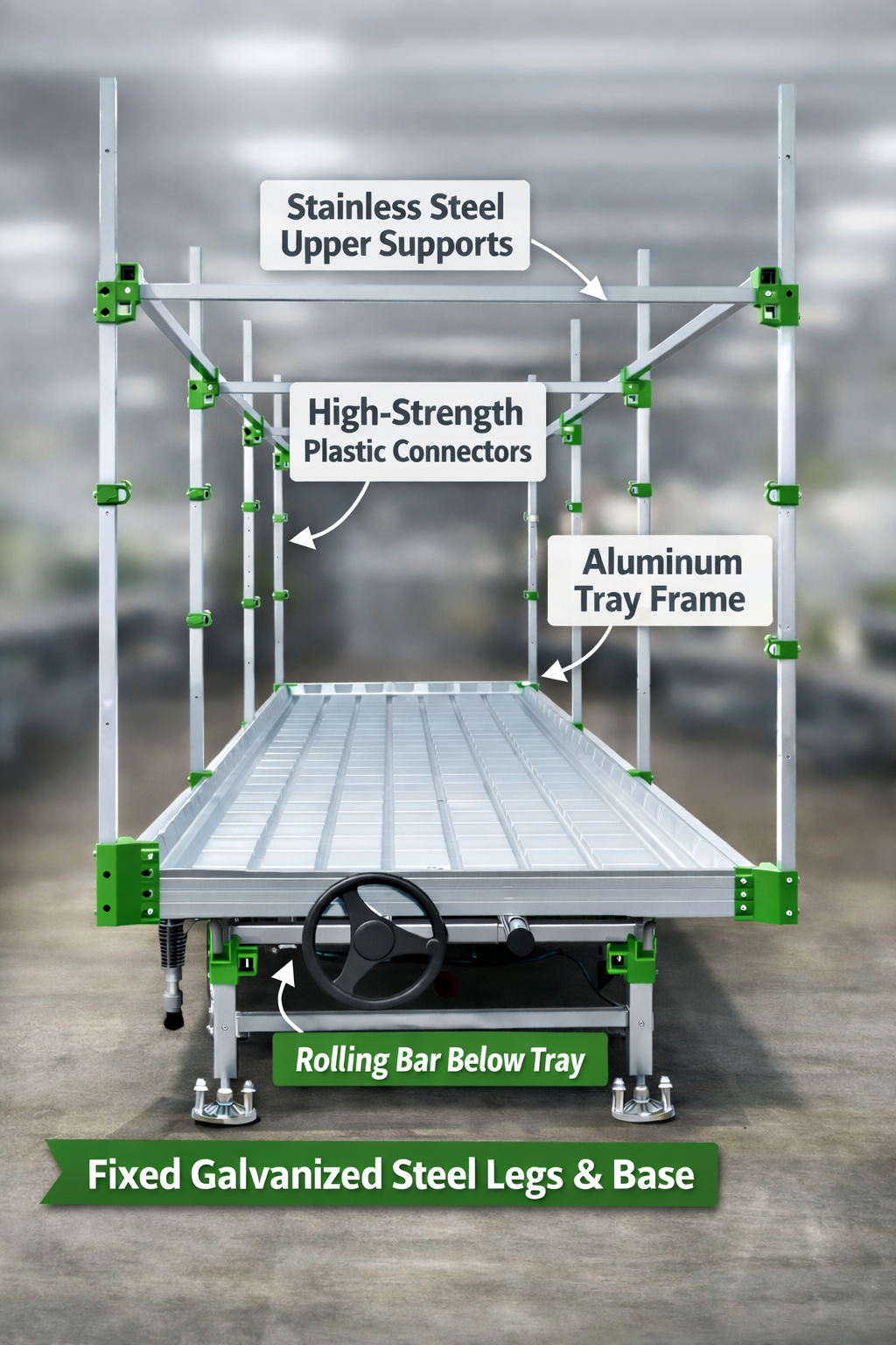 rolling grow benches