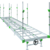 4ft rolling benches, 5ft rolling benches, rolling bench, stainless steel rolling bench, customized rolling bench, rolling bench gen 2, rolling bench gen II, grow racks, grow tray stands, rolling racks, single tier rolling racks, flood table, rolling benches,