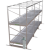 rolling rack, grow rolling rack, stainless steel rolling rack, multi-tier rolling rack, multi-layer rolling rack