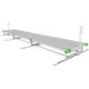 4ft rolling benches, 5ft rolling benches, rolling bench, stainless steel rolling bench, customized rolling bench, rolling bench gen 2, rolling bench gen II, grow racks, grow tray stands, rolling racks, single tier rolling racks, flood table, rolling benches, v track rolling bench, v track rolling benches